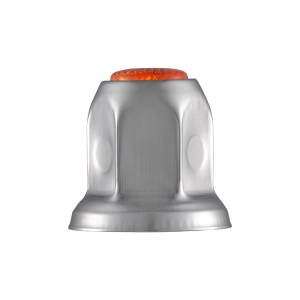 UNITED PACIFIC - UNITED PACIFIC - 10038P50 - TAPA DE TUERCA REFLECTOR DE ACERO CROMADO DE 33MM X 2" CON BRIDA - ÁMBAR (50 PIEZAS) - Image 4