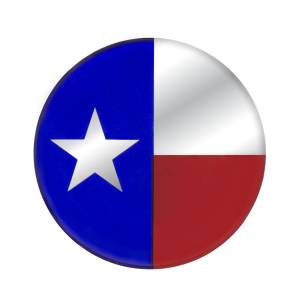 UNITED PACIFIC - 22942 - PEGATINA REDONDA BRILLANTE DE 1-3/4" - BANDERA DE TEXAS