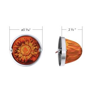 UNITED PACIFIC - UNITED PACIFIC - 35029 - WATER MELON 4 LEDS VIDRIO AMBAR OBSCURO 4.5" - Image 8