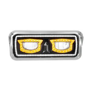 UNITED PACIFIC - 35717 - FARO LED FONDO NEGRO CON ATENUACION AUTOMATICA LUZ DE GIRO Y POSICION LADO CHOFER