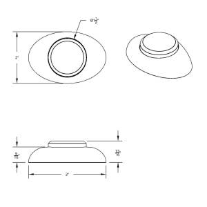 UNITED PACIFIC - UNITED PACIFIC - 36026 - MINI LUZ UNITED PACIFIC 4 LEDS AMBAR/AZUL OVALADO BISEL CROMADO - Image 12