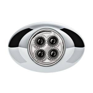 UNITED PACIFIC - UNITED PACIFIC - 36026 - MINI LUZ UNITED PACIFIC 4 LEDS AMBAR/AZUL OVALADO BISEL CROMADO - Image 4