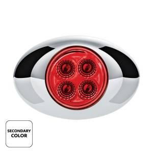 UNITED PACIFIC - UNITED PACIFIC - 36029 - PLAFON DOUBLE FURY 4 LEDS AMBAR/ROJO MICA TRANSPARENTE - Image 3