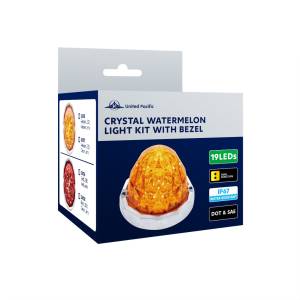 UNITED PACIFIC - UNITED PACIFIC - 36175 - WATER MELON 19 LED CRISTAL AMBAR /MICA AMBAR PANAL - Image 13
