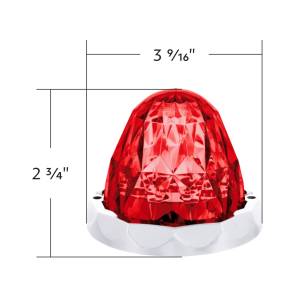 UNITED PACIFIC - UNITED PACIFIC - 36176 - WATER MELON 19 LED CRISTAL ROJO/MICA ROJA PANAL - Image 12