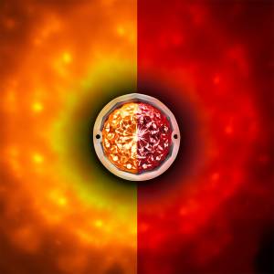 UNITED PACIFIC - UNITED PACIFIC - 36182 - WATER MELON DOUBLE FURY MICA TRANSPARENTE AMBAR/ROJO PANAL - Image 13