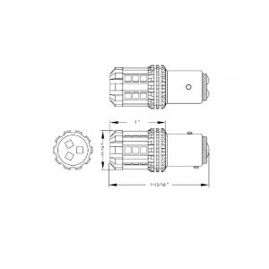 UNITED PACIFIC - UNITED PACIFIC - 36389 - BOMBILLA 1157 COLOR AMBAR 18 LED UP - Image 10