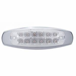UNITED PACIFIC - 38307-P4 - PLAFON UNITED PACIFIC TIPO PETERBILT 12 LED. AMBAR MICA CLARA 4 PIEZAS
