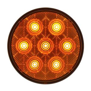 UNITED PACIFIC - 39119BAK - KIT DE LUCES DE SEÑAL DE GIRO 7 LED 4" SERIE DE COMPETENCIA - LED ÁMBAR/LENTE ÁMBAR
