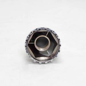 ATM - COPA DE TUERCA ATM UNIMOUNT X 2 3/4" PLANA LISA CON FALDON Y MUESCAS ROSCA CROMADO - Image 3