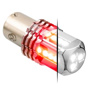 GRAND GENERAL - 70760GG - BOMBILLA 1157 BICOLOR BLANCO/ ROJO