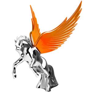 GRAND GENERAL - GRAND GENERAL - 48390GG - CABALLO CON ALAS COLOR AMBAR PARA COFRE - Image 2