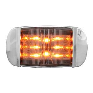 GRAND GENERAL - GRAND GENERAL - 76255 - PLAFON 14 LEDS AMBAR MICA CLARA RECTANGULAR TIPO CARRITO BISEL CROMADO 12V - Image 2