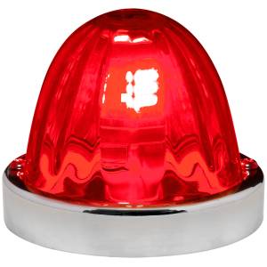 GRAND GENERAL - 92427GG - PLAFÓN GRAND GENERAL ROJO 3.5" X2 11/16" CON LENTE DE CRISTAL PLUS