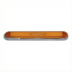 ATM - 1025AH - PLAFON BARRA ATM 51 LEDS AMBAR 17 1/4" X 1" X 3/4" HALO BISEL CROMADO 12-24V