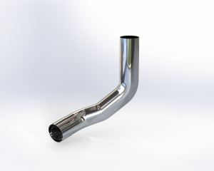 EXFLEX - ECK262350-L - CODO CROMADO KENWORTH W900 / T800 CENTENARIO CONMEMORATIVO IZQUIERDO. CONDUCTOR