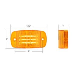 UNITED PACIFIC - UNITED PACIFIC - 39904B - LUZ RECTANGULAR DE 14 LED (LIQUIDACIÓN/MARCADOR) - LED ÁMBAR/LENTE ÁMBAR (A GRANEL) - Image 10