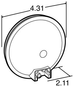 TRUCK LITE - TRUCK LITE - PPI0554 - PLAFON TRUCK LITE AMBAR REDONDO 4" CON GROMET Y CONECTOR - Image 4