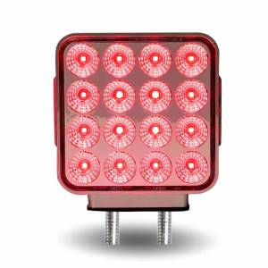 TRUX - TRUX - TLED-SDXP - DIRECCIONAL TRUX CUADRADA DOBLE CARA AMBAR Y ROJO  AUXILIAR PURPURA 38 DIODOS - Image 5