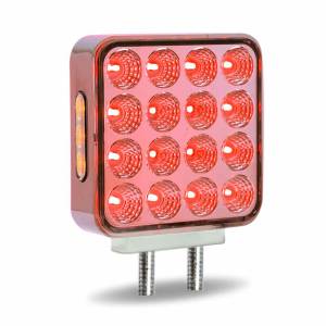 TRUX - TRUX - TLED-SDXP - DIRECCIONAL TRUX CUADRADA DOBLE CARA AMBAR Y ROJO  AUXILIAR PURPURA 38 DIODOS - Image 8