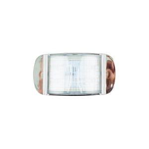 ILUMINATI - D39905APW - PLAFON 14 LEDS AMBAR / ROSA MICA CLARA RECTANGULAR TIPO CARRITO BISEL CROMADO 12-24
