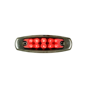 ATM - 1024AR - PLAFON LATERAL T/PETER 10 LED ARO METALICO ROJO MICA ROJA 12-24V