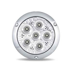 TRUX - TLED-UX7 - LUZ REDONDA DE 4" CROMADA CON BRIDA SERIE LEGACY 2000 LUMENS