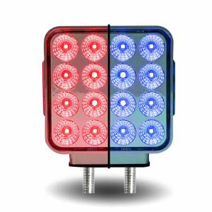 TRUX - TRUX-TLED-SDXB-DOBLE CARA AMBAR/ROJO GIRO Y MARCADOR A LUZ 38 LED CUADRADA AUXILIAR AZUL - Image 4