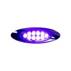 ILUMINATI - ILUMINATI - DG4XAPW - PLAFON 10 LEDS AMBAR/MORADO OVALADO 6 5/8" X 2 1/8" BISEL CROMADO - Image 4