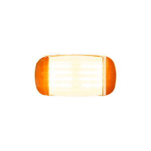 ILUMINATI - D39904BW - PLAFON 14 LEDS AMBAR RECTANGULAR TIPO CARRITO BISEL CROMADO 12-24V