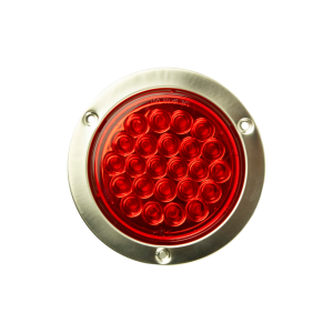 ILUMINATI - ILUMINATI - D1007RW - PLAFON 24 LEDS ROJO REDONDO 4" BISEL ACERO INOXIDABLE 12-24V - Image 2