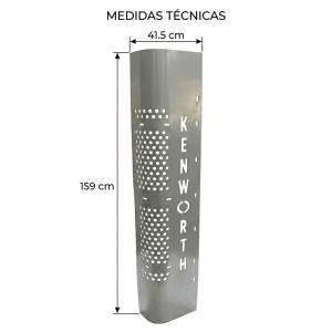 EXFLEX - EXFLEX - EMX9296 - MALLAS PARA T880 CON LETRERO KENWORTH  5" IZQUIERDA - Image 2