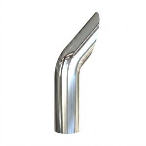 EXFLEX - EXFLEX - OZ56114-IC - PIPA CROMADA 45° TIPO OZZIE 6" X 114" CON REDUCCION A 5" ID - Image 2