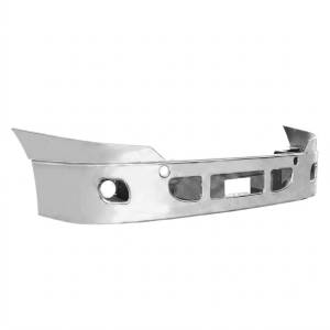 ATM - 142130 - DEFENSA ATM FREIGHTLINER CASCADIA 14" ESTILO HENDRIKSON 3/16" ALUMINIO/A.INOX C/KIT DE INSTALACION