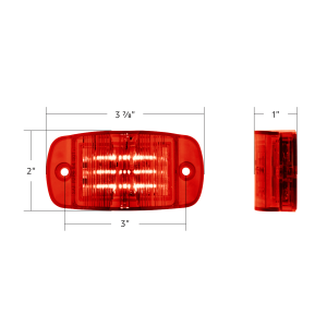 UNITED PACIFIC - UNITED PACIFIC - 39905B - LUZ RECTANGULAR DE 14 LED (LIQUIDACIÓN/MARCADOR) - LED ROJO/LENTE ROJA (A GRANEL) - Image 9